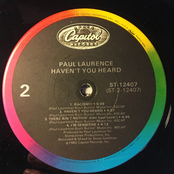 Paul Laurence : Haven't You Heard (LP, Album, Jac)