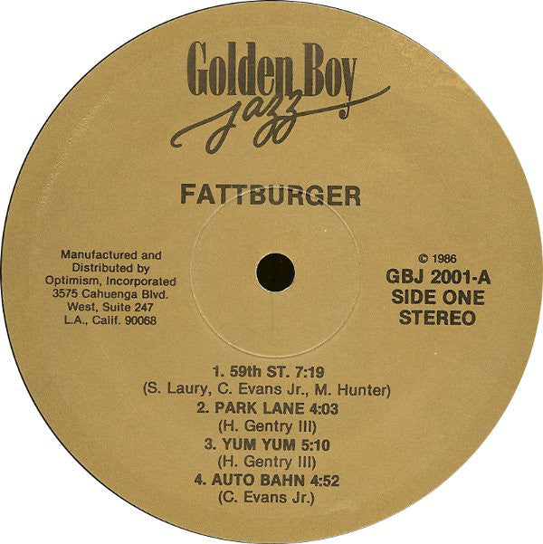 Fattburger : One Of A Kind (LP, Album)