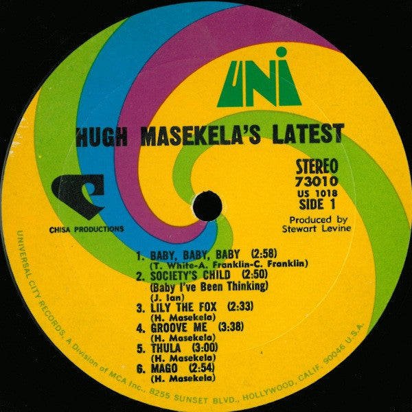 Hugh Masekela : Hugh Masekela's Latest (LP, Album)