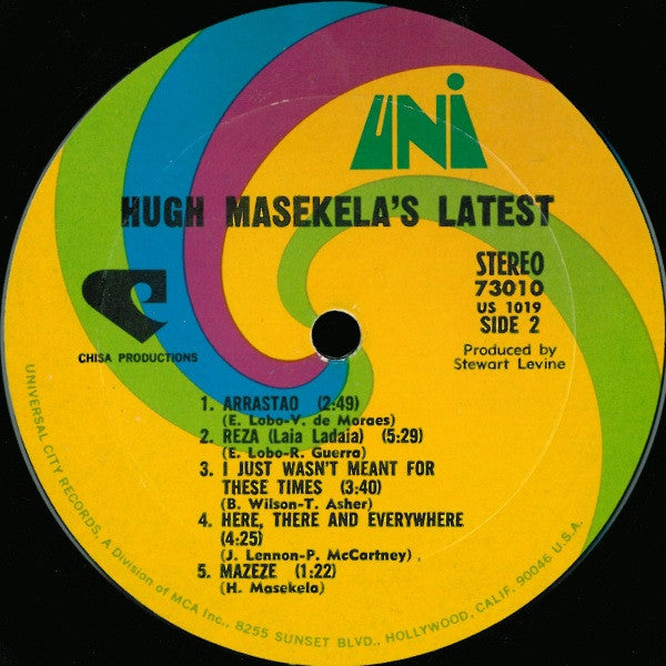 Hugh Masekela : Hugh Masekela's Latest (LP, Album)