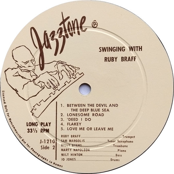 Ruby Braff : Swinging With Ruby Braff (LP, Mono)