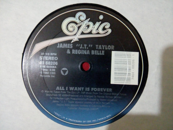 J.T. Taylor & Regina Belle : All I Want Is Forever (12")