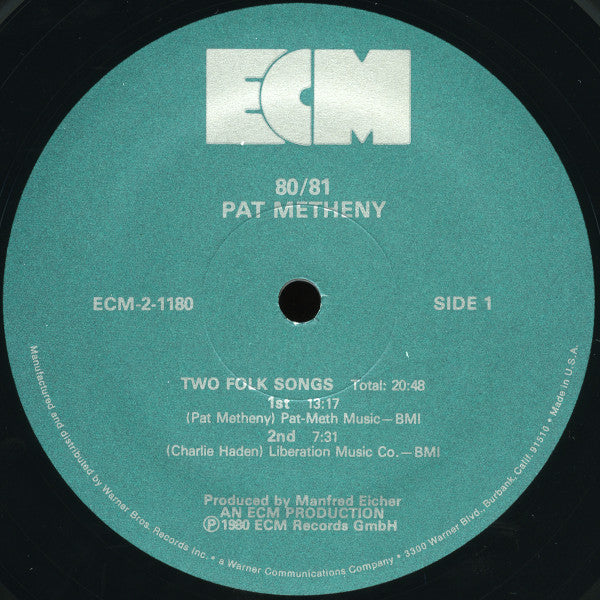 Pat Metheny, Charlie Haden, Jack DeJohnette, Dewey Redman, Michael Brecker : 80/81 (2xLP, Album, Gat)