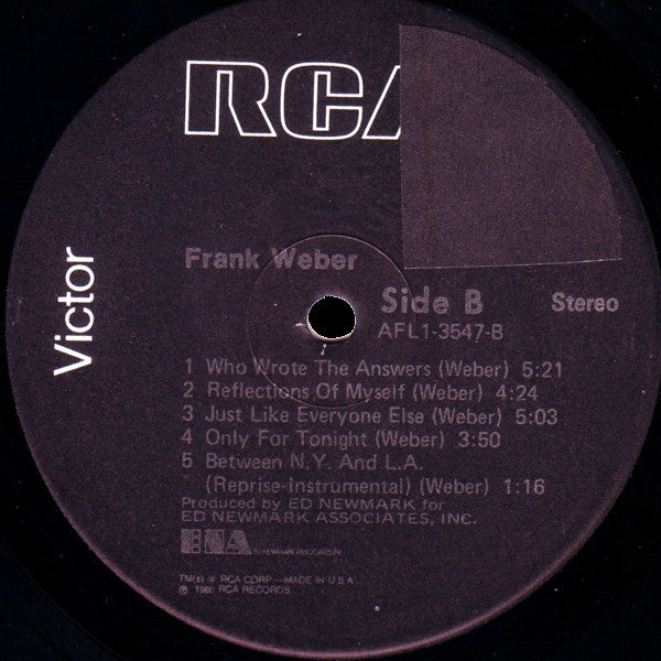 Frank Weber (2) : Frank Weber (LP, Ind)