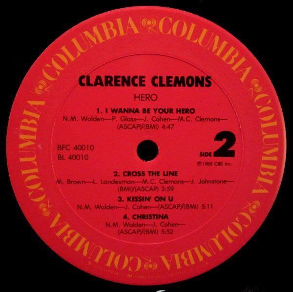 Clarence Clemons : Hero (LP, Album, Pit)