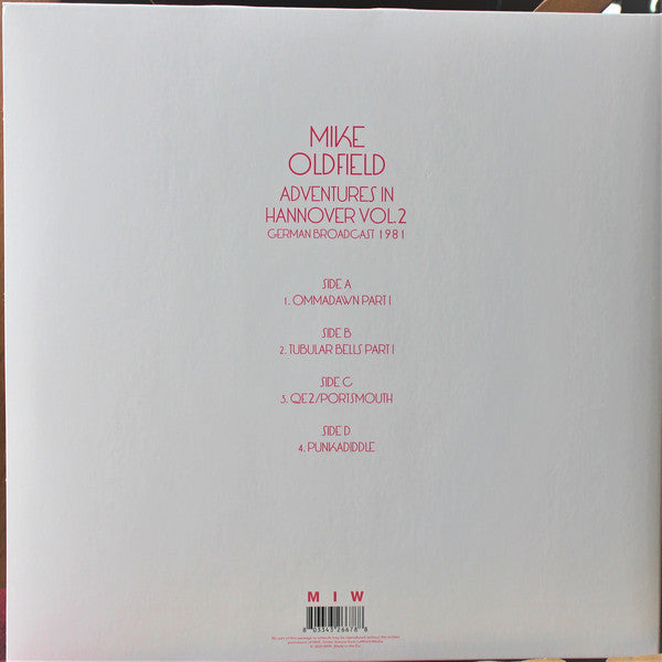 Mike Oldfield : Adventures In Hannover Vol.2 (2xLP, Unofficial)