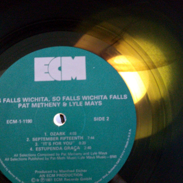 Pat Metheny & Lyle Mays : As Falls Wichita, So Falls Wichita Falls (LP, Album, Wak)