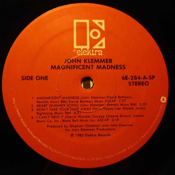 John Klemmer : Magnificent Madness (LP, Album, Spe)