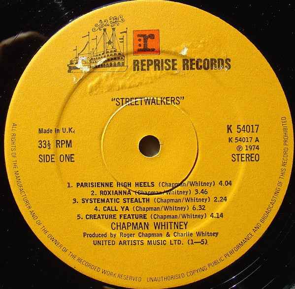 Chapman-Whitney : Streetwalkers (LP, Album)