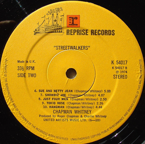 Chapman-Whitney : Streetwalkers (LP, Album)