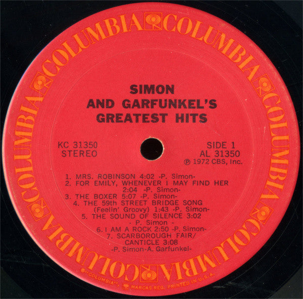 Simon & Garfunkel : Simon And Garfunkel's Greatest Hits (LP, Comp, Pit)