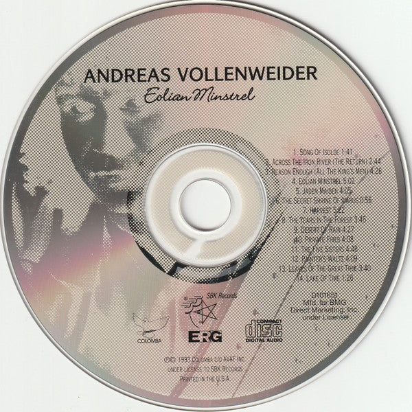 Andreas Vollenweider : Eolian Minstrel (CD, Album, Club, RE)