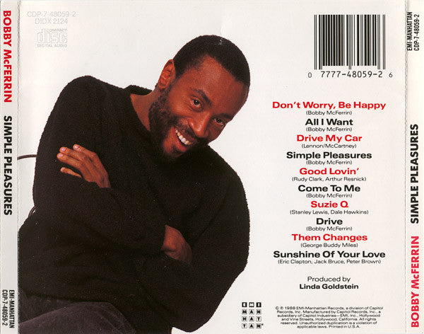 Bobby McFerrin : Simple Pleasures (CD, Album)