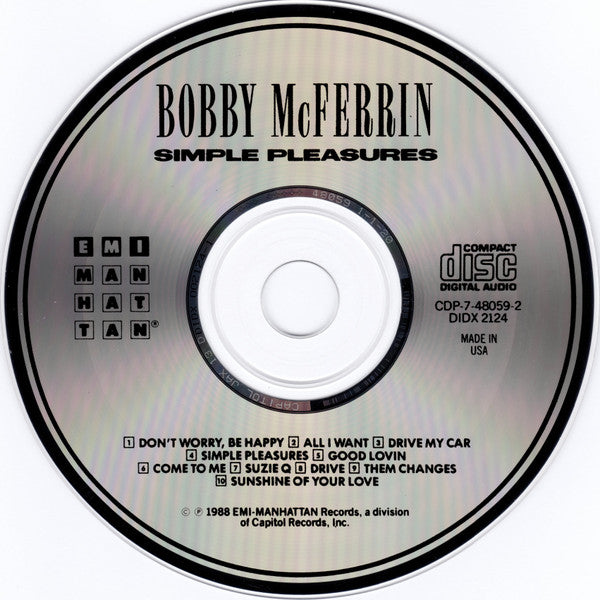 Bobby McFerrin : Simple Pleasures (CD, Album)