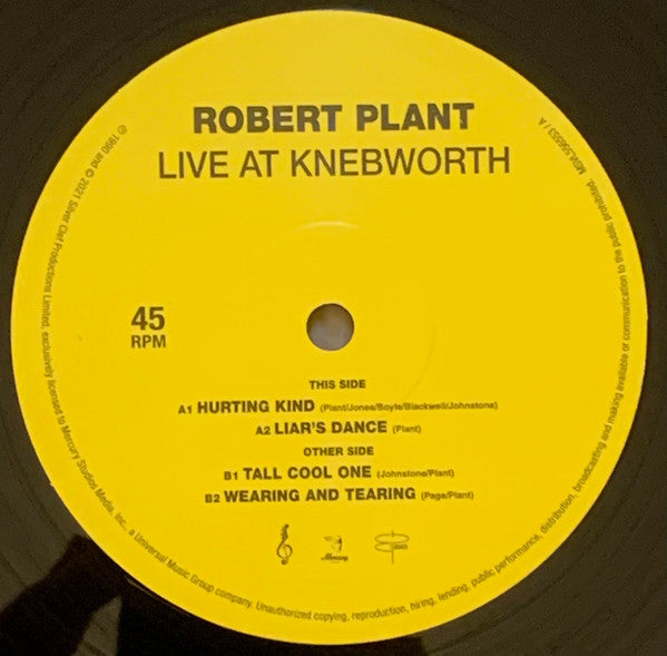 Robert Plant : Live At Knebworth (12", RSD)