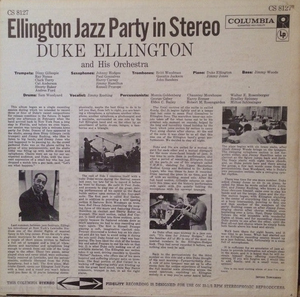 Duke Ellington And His Orchestra : Ellington Jazz Party In Stereo (LP, Album)