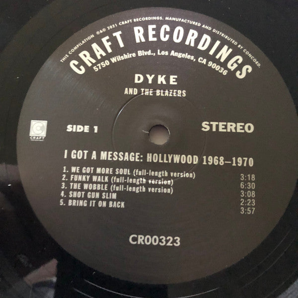 Dyke & The Blazers : I Got A Message: Hollywood 1968-1970 (2xLP, Comp)