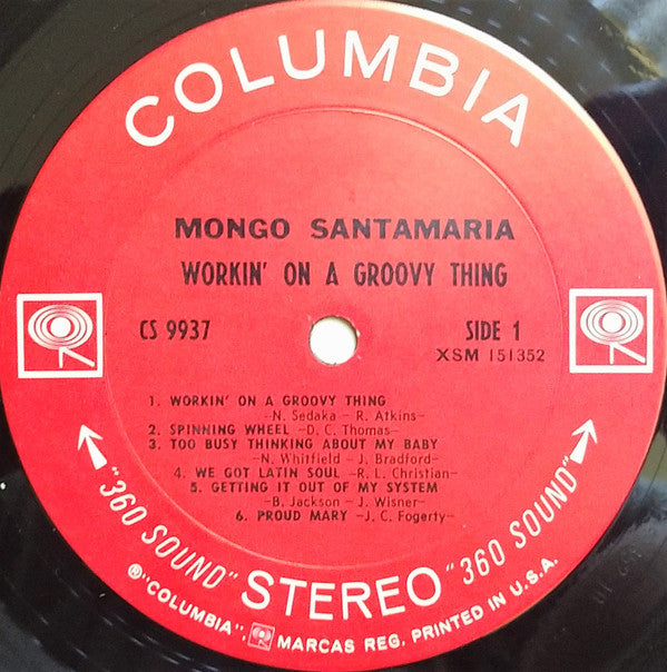 Mongo Santamaria : Workin' On A Groovy Thing (LP, Album, Ter)