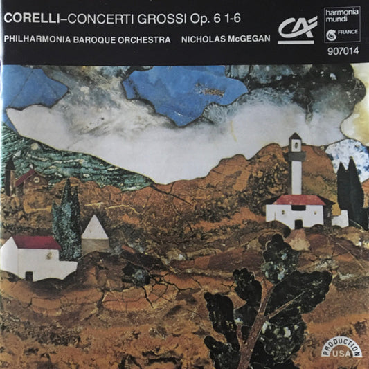 Arcangelo Corelli - Philharmonia Baroque Orchestra, Nicholas McGegan : Concerti Grossi Op. 6 1-6 (CD, Album, Club, BMG)