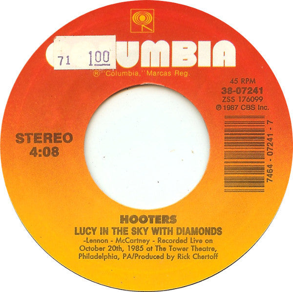 The Hooters : Johnny B (7", Styrene, Car)