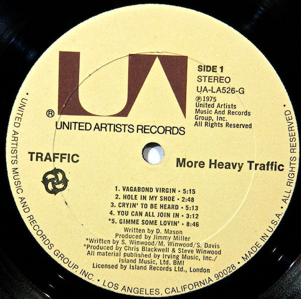 Traffic : More Heavy Traffic (LP, Comp, All)