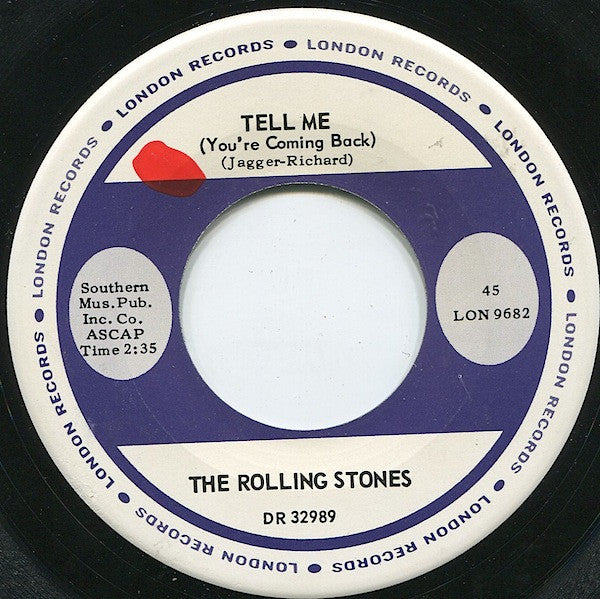 The Rolling Stones : Tell Me (7", Single, Mono)