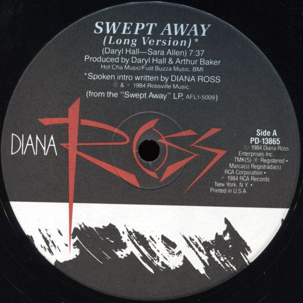 Diana Ross : Swept Away (12", Single)