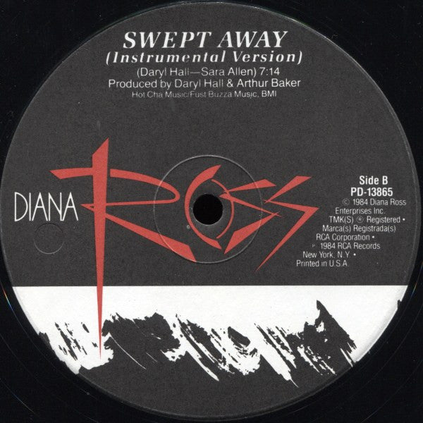 Diana Ross : Swept Away (12", Single)