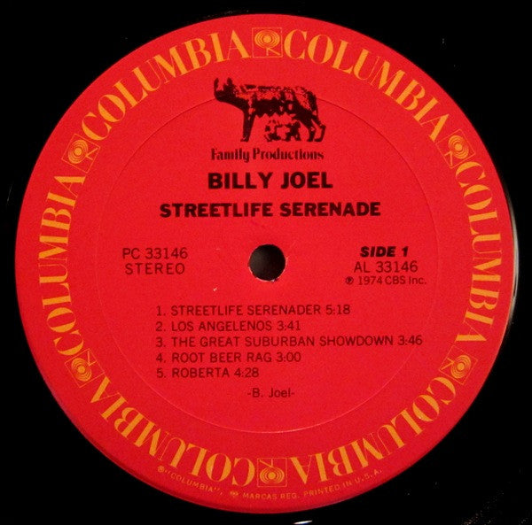 Billy Joel : Streetlife Serenade (LP, Album, Ter)