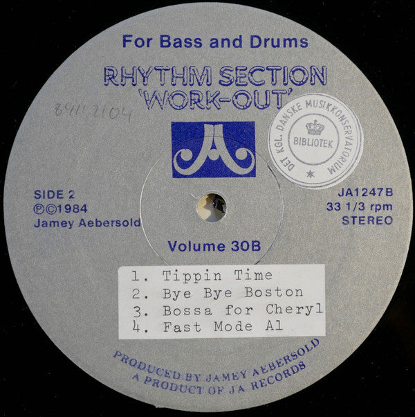 Buy Jamey Aebersold : Rhythm Section 'Work-Out' (For Bass And Drums) (LP)  Online for a great price – The Turntable Store