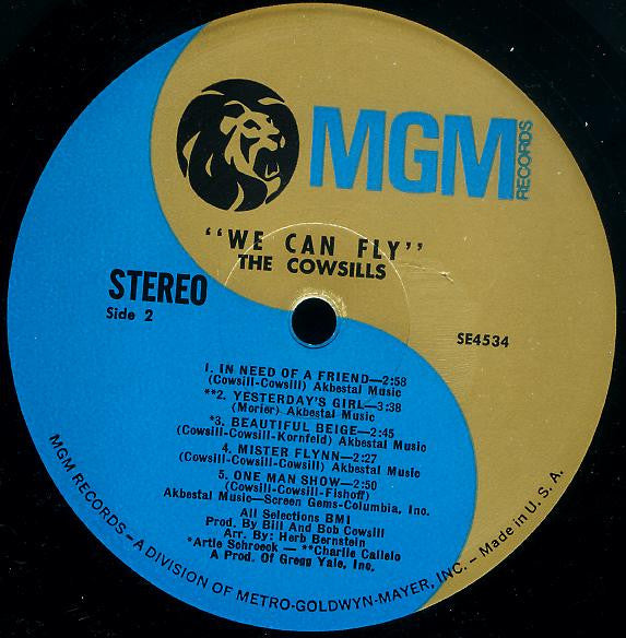 The Cowsills : We Can Fly (LP, Album, RP, MGM)