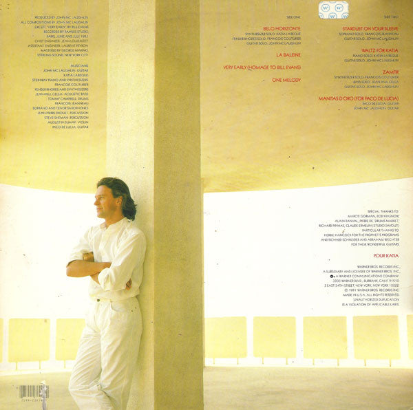 John McLaughlin : Belo Horizonte (LP, Album, Jac)