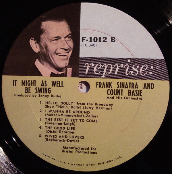 Frank Sinatra • Count Basie Orchestra : It Might As Well Be Swing (LP, Album, Mono)