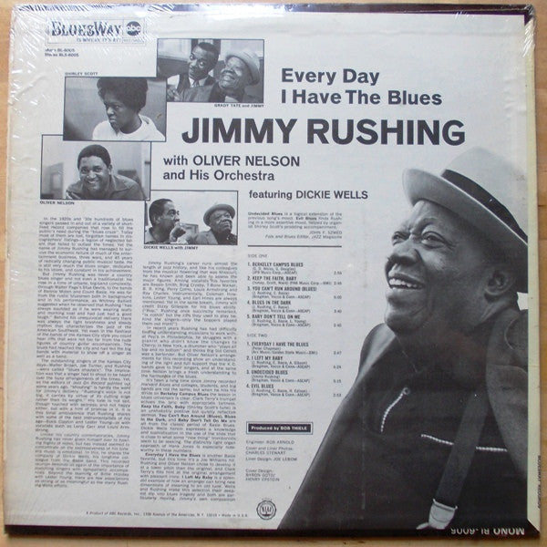 Jimmy Rushing With Oliver Nelson And His Orchestra : Every Day I Have The Blues (LP, Album)