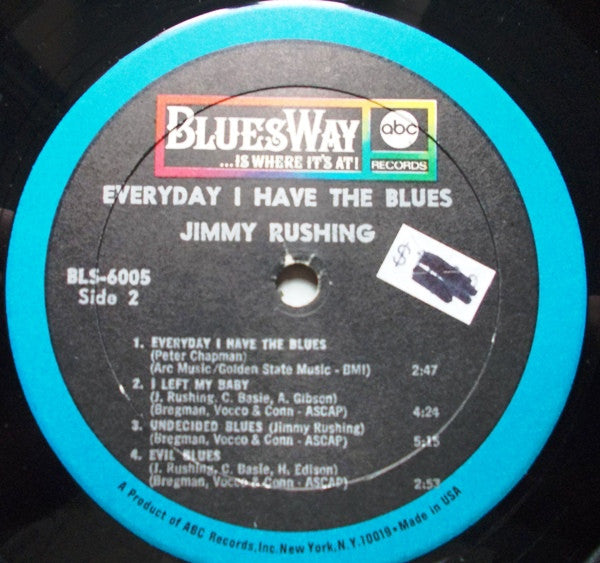 Jimmy Rushing With Oliver Nelson And His Orchestra : Every Day I Have The Blues (LP, Album)