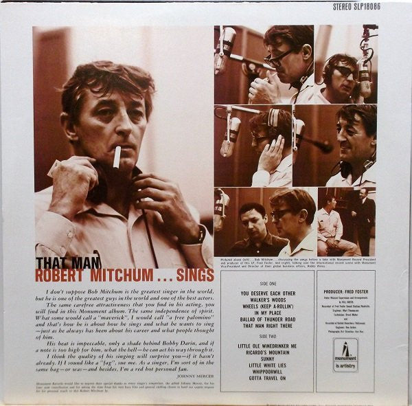 Robert Mitchum : That Man Robert Mitchum...Sings (LP, Album)