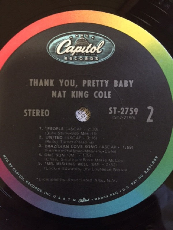 Nat King Cole : Thank You, Pretty Baby (LP, Album)