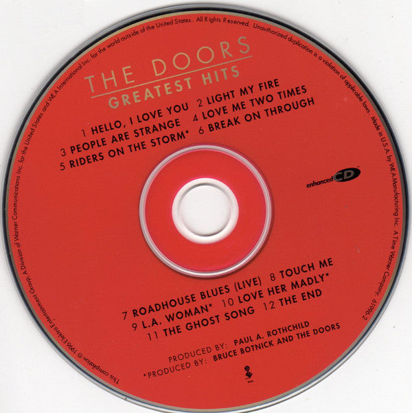 The Doors : Greatest Hits (CD, Comp, Enh, RM)