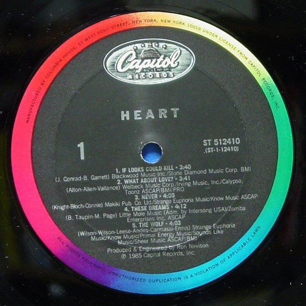 Heart : Heart (LP, Album, Club, Col)