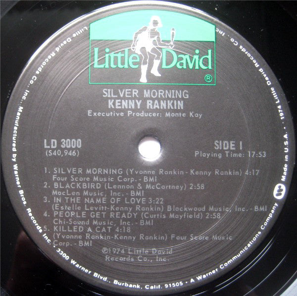 Kenny Rankin : Silver Morning (LP, Album, San)