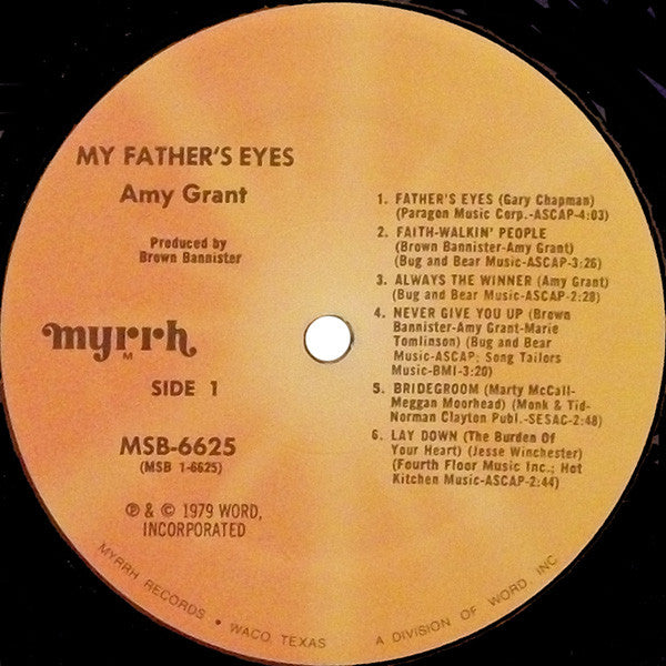 Amy Grant : My Father's Eyes (LP, Album)