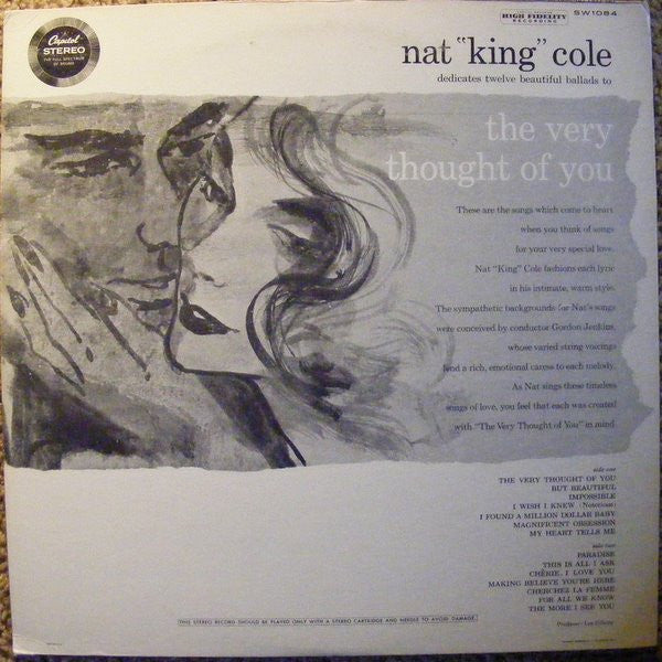 Nat King Cole : The Very Thought Of You (LP, Album, RE)