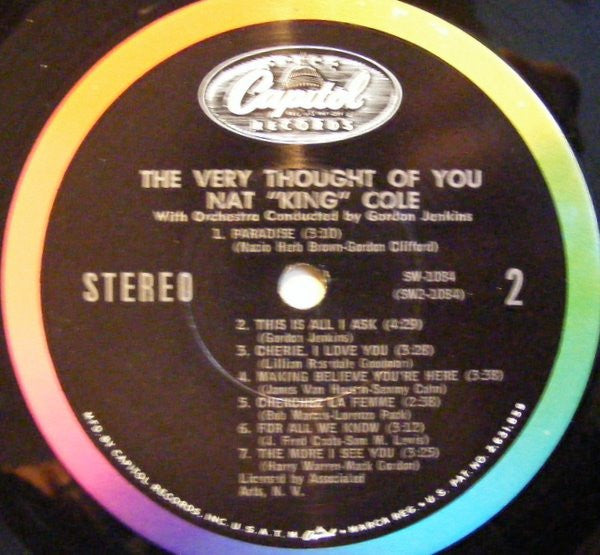 Nat King Cole : The Very Thought Of You (LP, Album, RE)