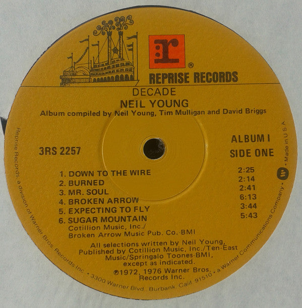 Neil Young : Decade (3xLP, Comp, Win)