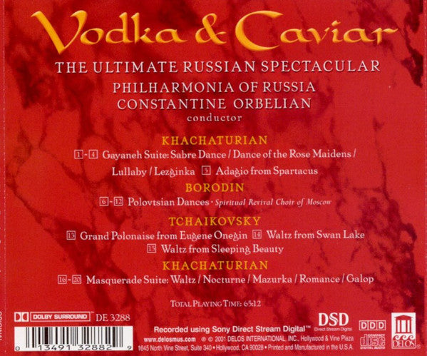 Russian Philharmonic Orchestra, Constantine Orbelian : Vodka & Caviar - The Ultimate Russian Spectacular (SACD, Hybrid, Multichannel)