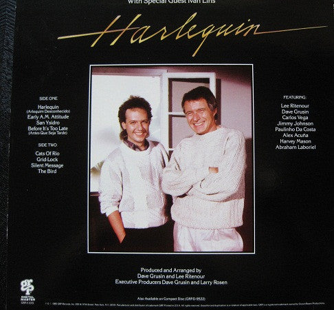 Dave Grusin, Lee Ritenour : Harlequin (LP, Album, No )