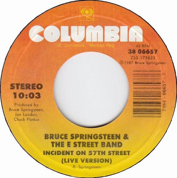 Bruce Springsteen & The E-Street Band : Fire (7", Single, Styrene, Car)