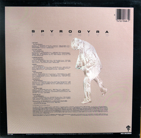 Spyro Gyra : Incognito (LP, Album, Glo)