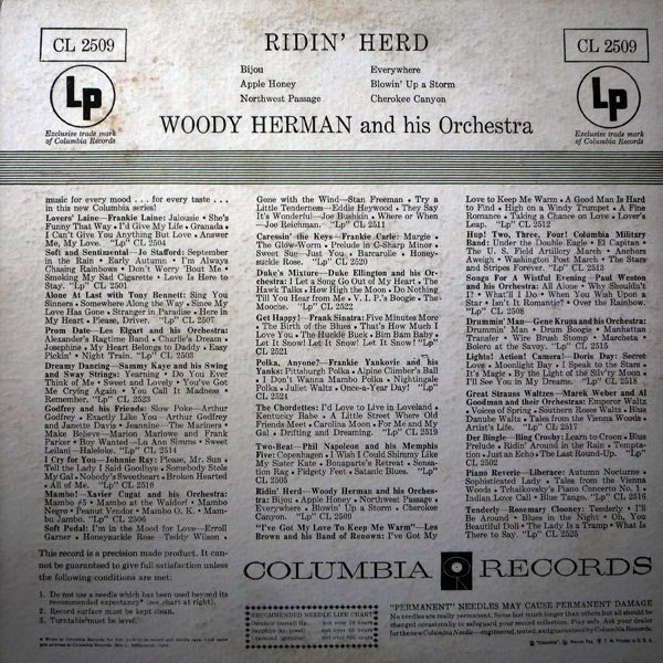 Woody Herman And His Orchestra : Ridin' Herd (10")