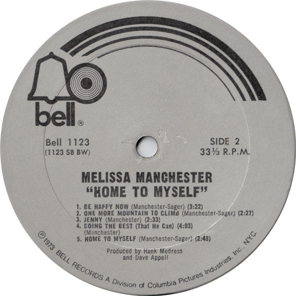 Melissa Manchester : Home To Myself (LP, Album, Bes)